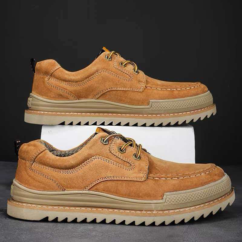 Ralph | Mens Casual Leather Lace Up Walking Sneakers Shoes