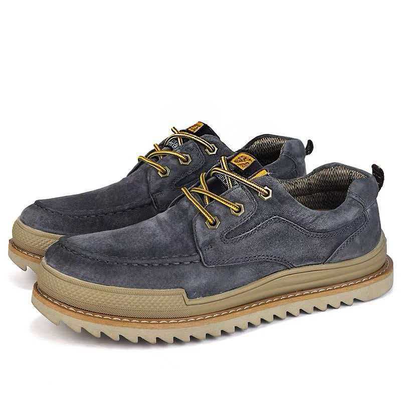Ralph | Mens Casual Leather Lace Up Walking Sneakers Shoes