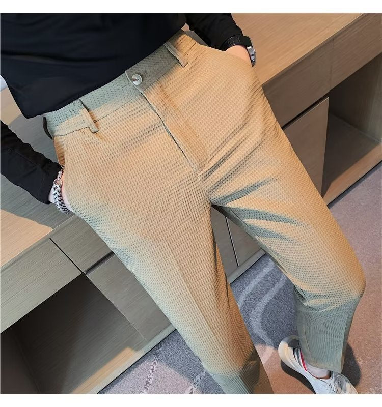 Ray | Mens Dress Slim Fit Tapered Business Formal Pants
