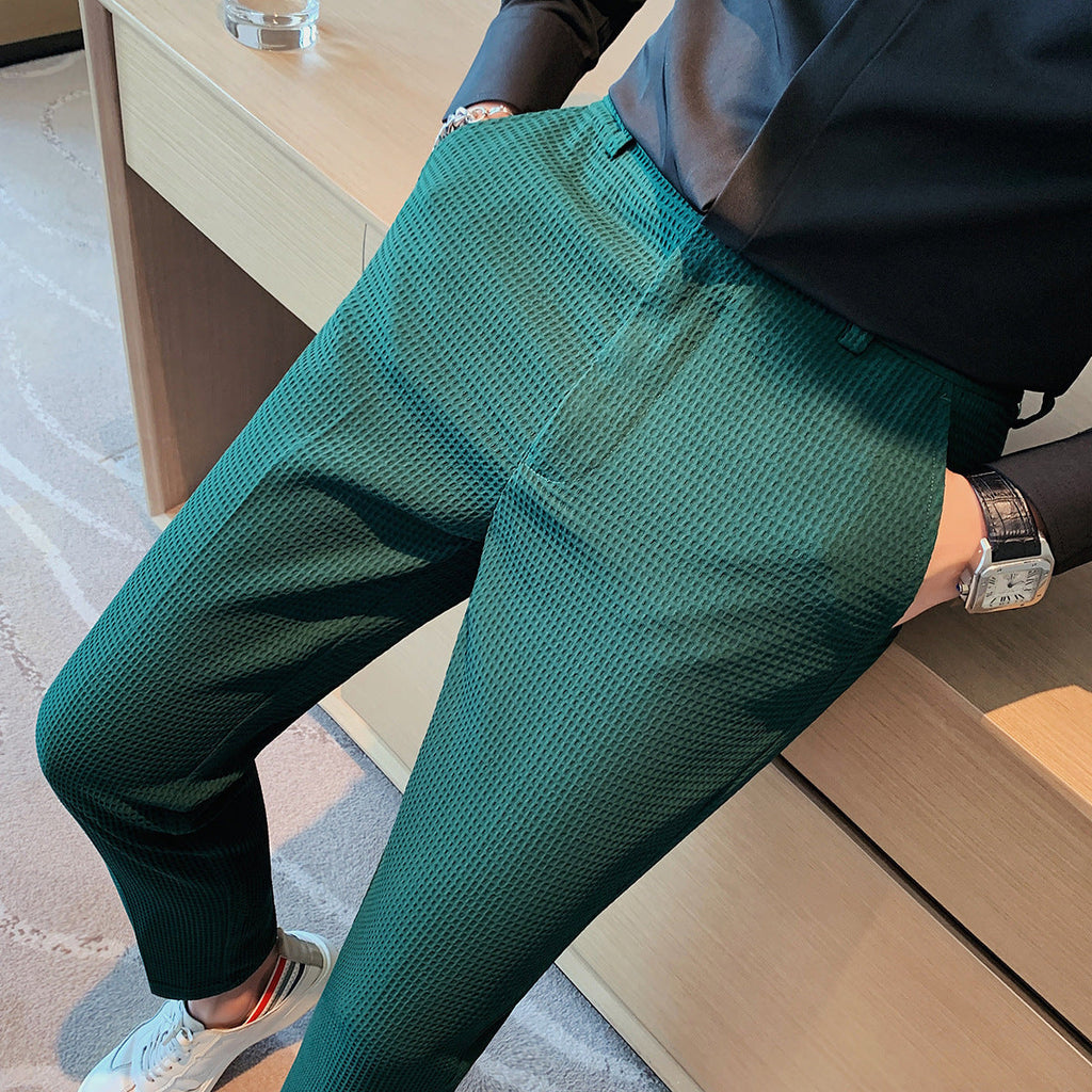 Ray | Mens Dress Slim Fit Tapered Business Formal Pants