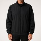 Raymond | Mens Bomber Jacket Reversible Windproof Stand Collar Fall Coat, Dark Night
