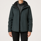 Reagan | Womens Waterproof Windproof Hooded 3-in-1 Jacket, Charcoal
