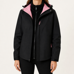 Reagan | Womens Waterproof Windproof Hooded 3-in-1 Jacket, Black 2