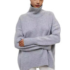 Reba | Womens Turtleneck Knit Long Sleeve Sweater