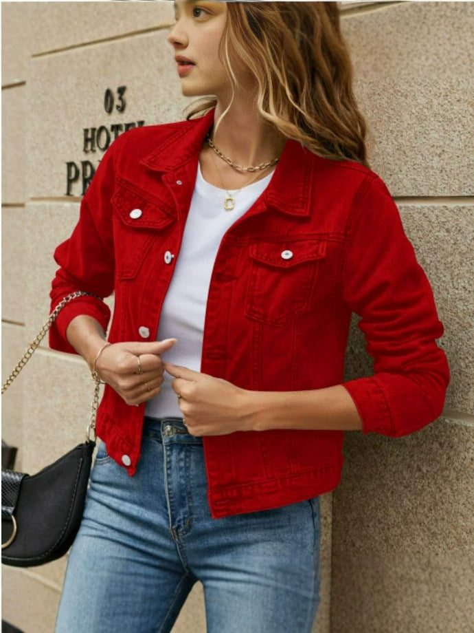 Rebecca | Womens Cropped Denim Jacket