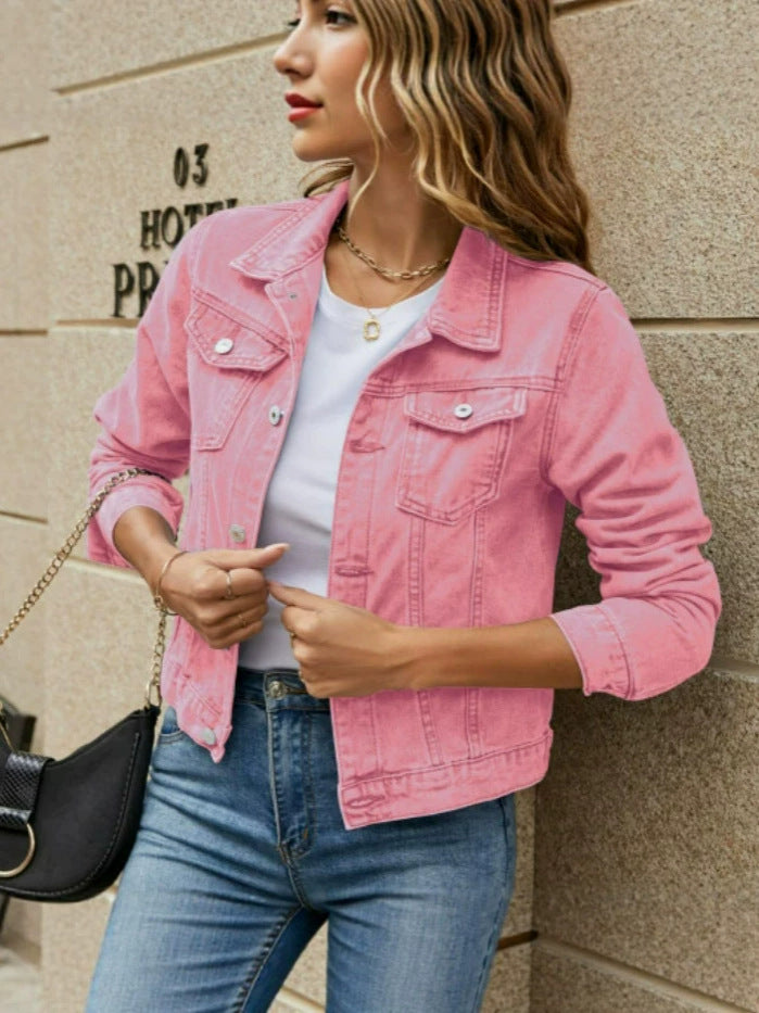 Rebecca | Womens Cropped Denim Jacket