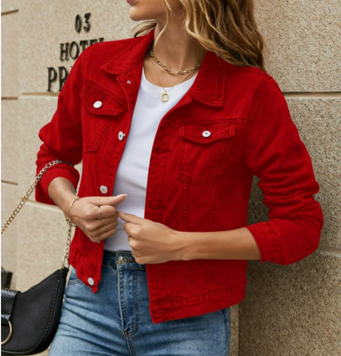 Rebecca | Womens Cropped Denim Jacket