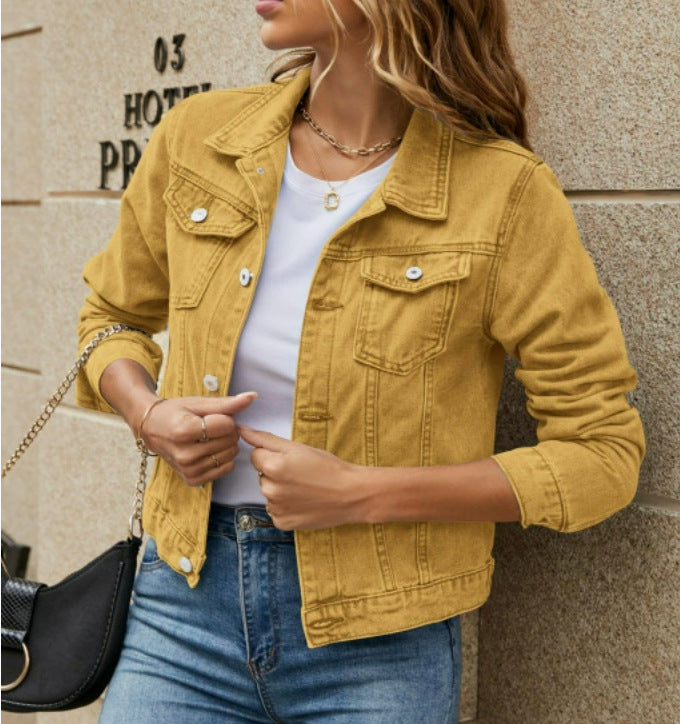 Rebecca | Womens Cropped Denim Jacket