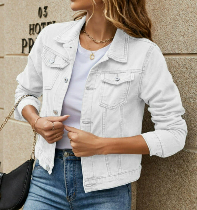 Rebecca | Womens Cropped Denim Jacket