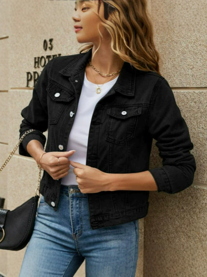 Rebecca | Womens Cropped Denim Jacket