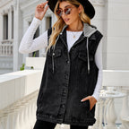 Reese | Womens Vintage Sleeveless Denim Vest