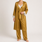 Remi | Womens Cami Two Piece Sleepwear Pajama Set, Gold