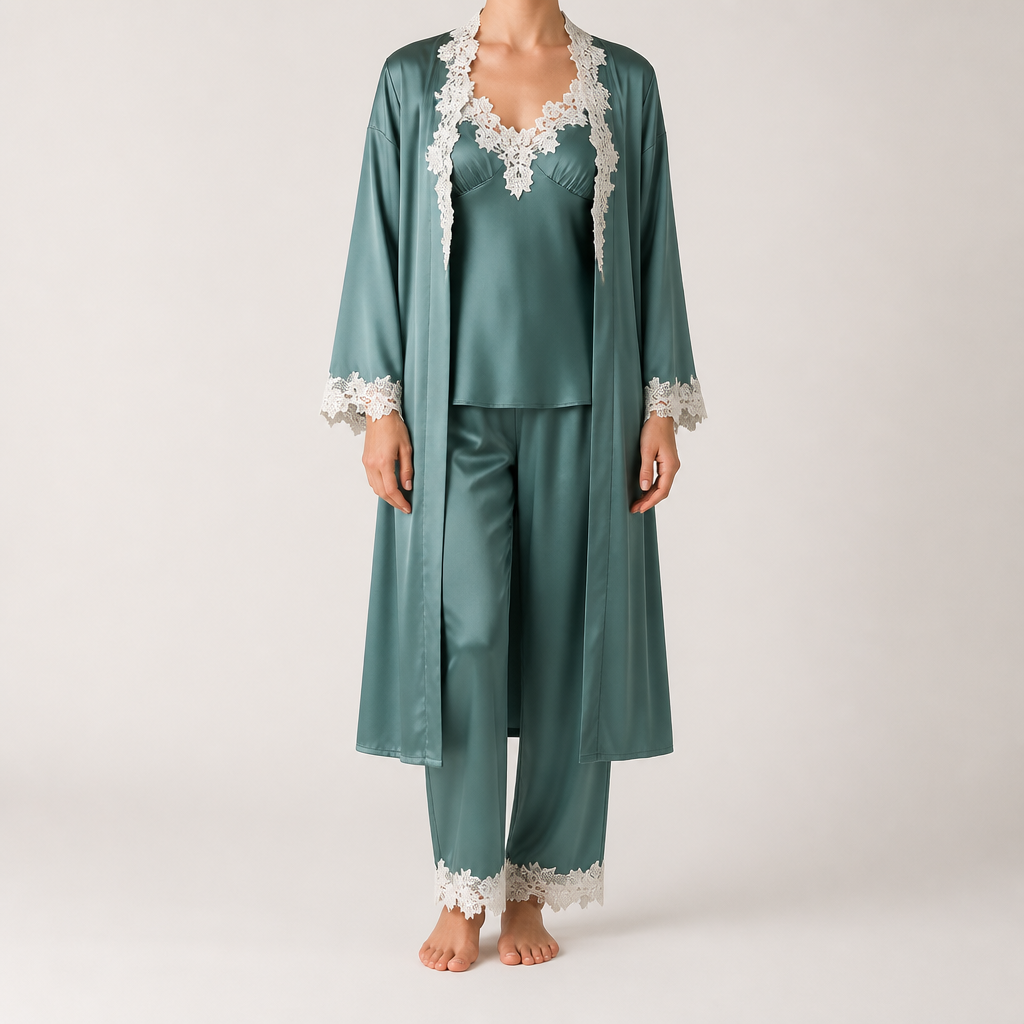 Remi | Womens Cami Two Piece Sleepwear Pajama Set, Teal