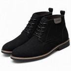 Alden | Mens Chelsea Boots Casual Lace Up Business Ankle Boots Black packshot