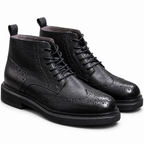 Bramwell | Mens Chelsea Ankle Winter Outdoor High Top Boots Black 2 packshot