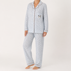 Beatrix | Womens Long Sleeve Cotton Pyjama Set Loungewear, Blue