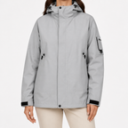 Rowan | Womens Waterproof 3 in 1 Hooded Jacket, Silver Grey 2
