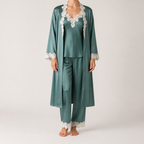 Delphine | Womens Cami Two Piece Pyjama Set, Teal