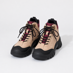 Sawyer | Womens Chunky Platform Lace Up Ankle Combat Boots, Chestnut 3