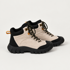 Sawyer | Womens Chunky Platform Lace Up Ankle Combat Boots, Black Grey 2