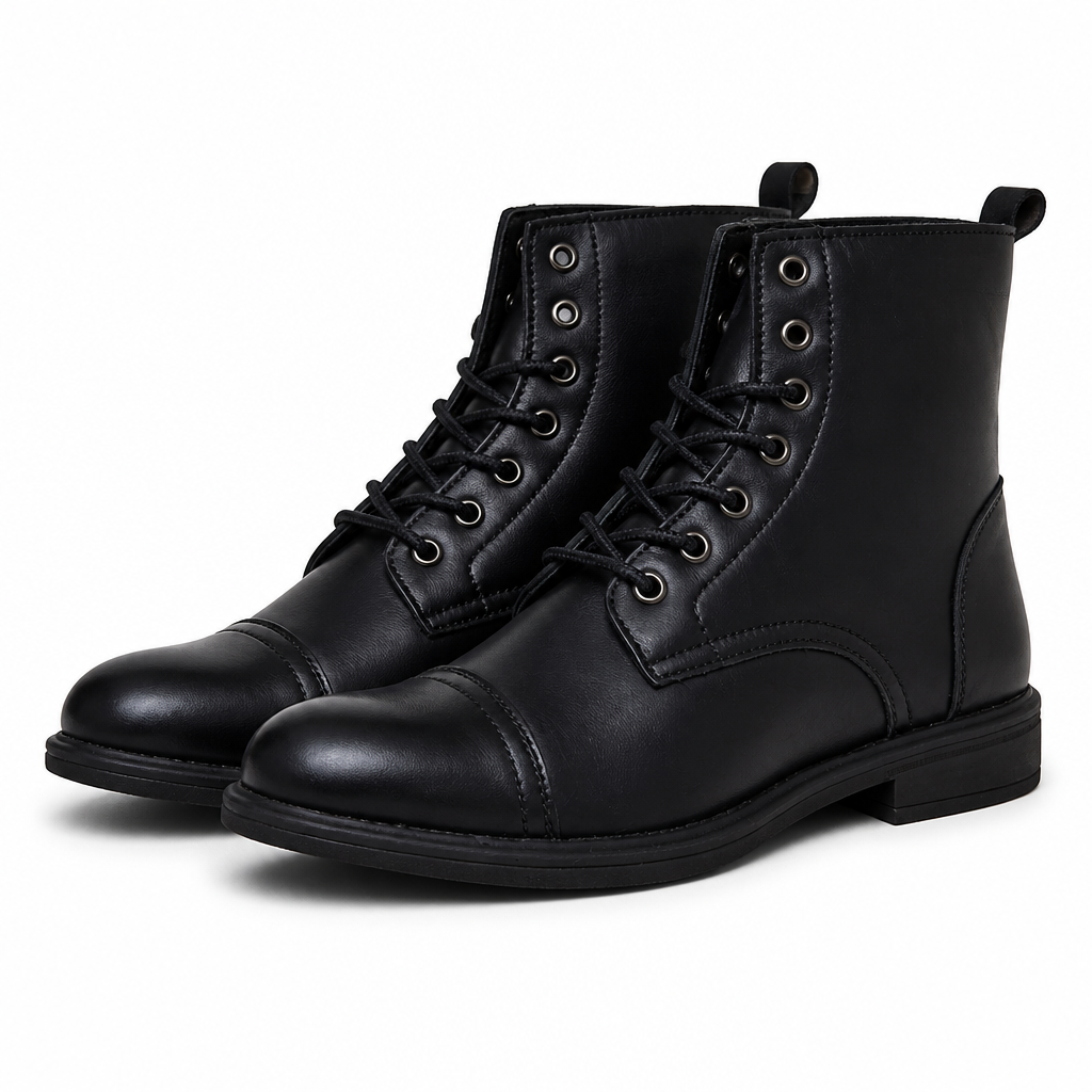 Merrick | Mens Lace Up Ankle Boots Toe Cap