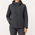 Rowan | Womens Waterproof Windproof Softshell Jacket, Dark Grey