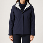 Imogen | Womens Waterproof Hooded 3-in-1 Jacket Fleece Lined, Navy Blue