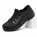 Magnus | Mens Rain Shoes Waterproof Non Slip Low Top Wellington Boots Black packshot