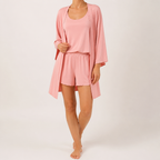 Elodie | Womens Short Sleeve Shorts Pyjama Set, Pink