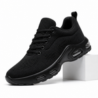 Nova | Womens Running Shoes Trainers Knit Mesh Cushioned Sneakers Shoes Black packshot