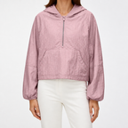 Elodie | Womens Water Resistant Hooded Lightweight Windbreaker Jacket, Pink
