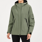 Rowan | Womens Waterproof 3 in 1 Hooded Jacket, Army Green