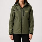 Colette | Womens Waterproof Windproof Jacket, Army Green