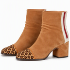 Fenella | Womens Knee High Suede Heeled Winter Long Boots Tan packshot