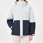 Imogen | Womens 3 In 1 Waterproof Hooded Softshell Jacket, Ice Grey