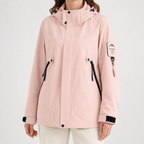 Rowan | Womens Waterproof 3 in 1 Hooded Jacket, Ice Pink 3