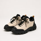 Sawyer | Womens Chunky Platform Lace Up Ankle Combat Boots, Black Grey 4