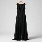 Elise | Womens Sequin Backless Cocktail Wedding Guest Prom Evening Occasion Long Dresses on hanger