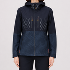 Harriet | Womens Quick Dry Hooded Running Jacket, Navy Blue