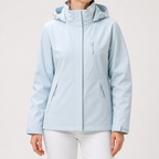 Imogen | Womens 3 In 1 Waterproof Hooded Softshell Jacket, Aqua Blue