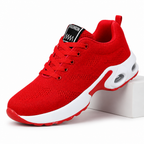 Liana | Womens Trainers Running Air Cushion Knit Breathable Sports Shoes Red packshot