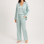 Rosalind | Womens Long Sleeve Two Piece Pyjama Set, Whisper Blue