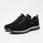 Callum | Mens Wide Fit Walking Hiking Shoes, Black