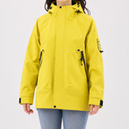 Rowan | Womens Waterproof 3 in 1 Hooded Jacket, Fluorescent Green 2