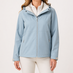 Imogen | Womens Waterproof Hooded 3-in-1 Jacket Fleece Lined, Sky Blue