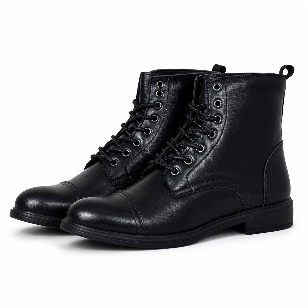 Merrick | Mens Lace Up Ankle Boots Toe Cap