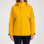 Rowan | Womens Waterproof 3 in 1 Hooded Jacket, Gold Yellow