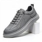 Conrad | Mens Trainers Sports Shoes Breathable Mesh Casual Running Sneakers Grey packshot