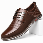 Dorian | Mens Leather Lace Up Breathable Casual Shoes Brown packshot