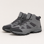 Marcus | Mens High Top Walking Hiking Boots, Grey